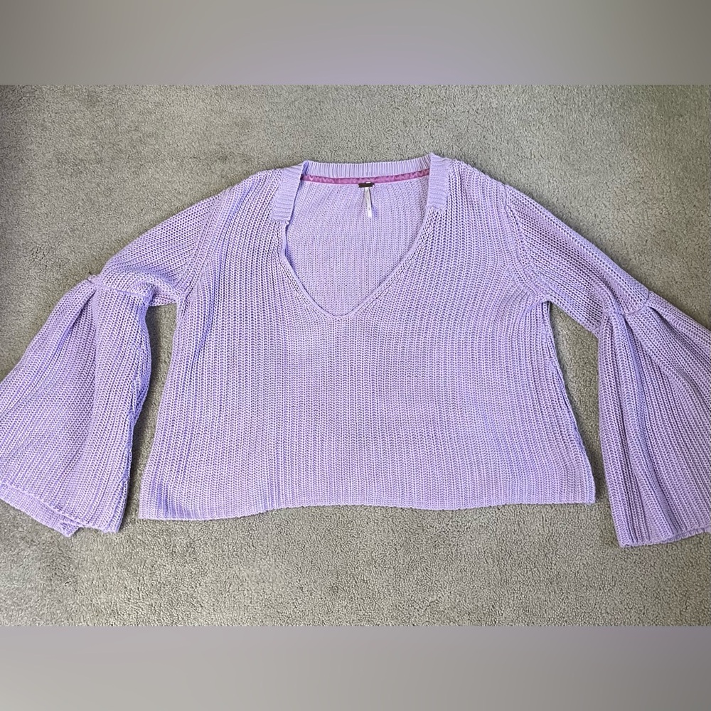 Free People Lilac Damsel Sweater Top